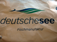 Verpackung der 'Deutschen See-Fischmanufaktur.'
